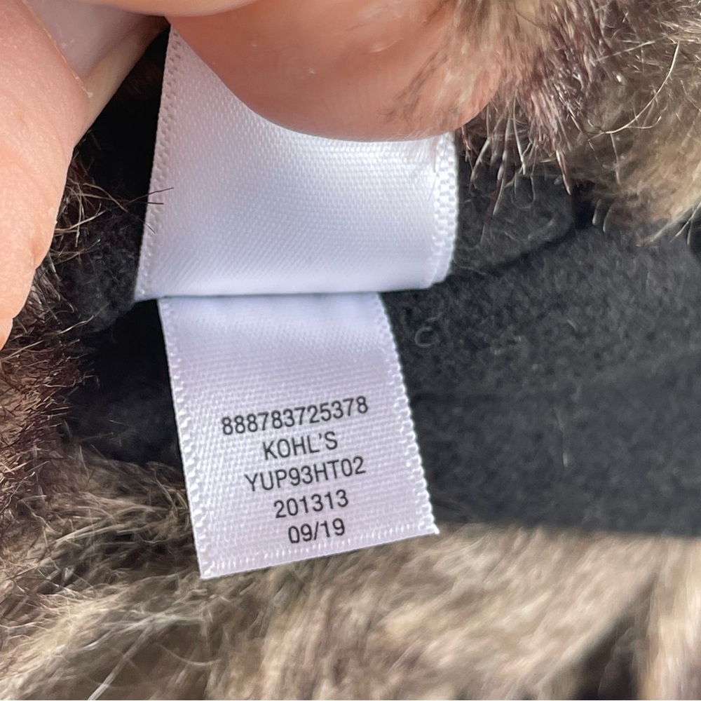 Men's Black and Brown Fur Trapper Hat - Picture 8 of 9
